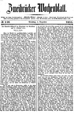 Zweibrücker Wochenblatt Dienstag 5. Dezember 1854