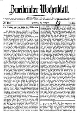 Zweibrücker Wochenblatt Sonntag 19. August 1855