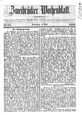 Zweibrücker Wochenblatt Dienstag 6. Mai 1856