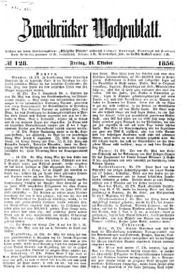 Zweibrücker Wochenblatt Freitag 24. Oktober 1856