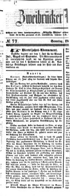 Zweibrücker Wochenblatt Sonntag 28. Juni 1857