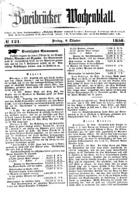 Zweibrücker Wochenblatt Freitag 8. Oktober 1858