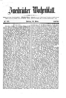 Zweibrücker Wochenblatt Freitag 18. März 1859