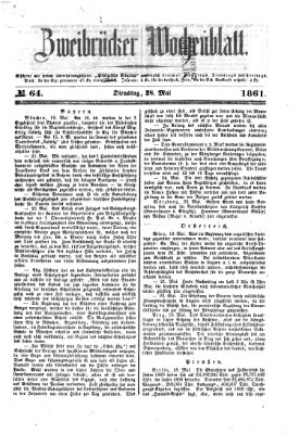 Zweibrücker Wochenblatt Dienstag 28. Mai 1861