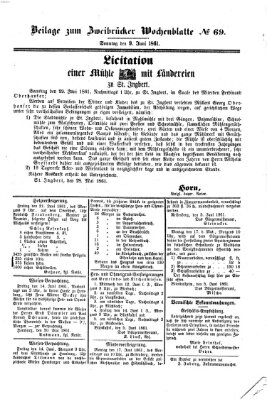 Zweibrücker Wochenblatt Sonntag 9. Juni 1861