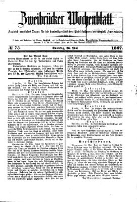 Zweibrücker Wochenblatt Sonntag 26. Mai 1867