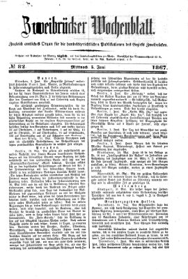 Zweibrücker Wochenblatt Mittwoch 5. Juni 1867