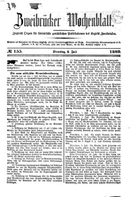 Zweibrücker Wochenblatt Dienstag 6. Juli 1869