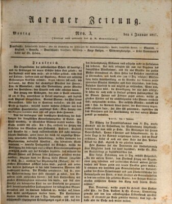 Aarauer Zeitung Montag 6. Januar 1817