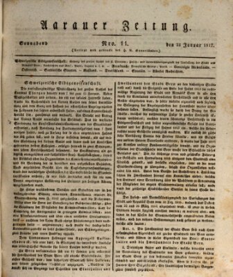 Aarauer Zeitung Samstag 25. Januar 1817