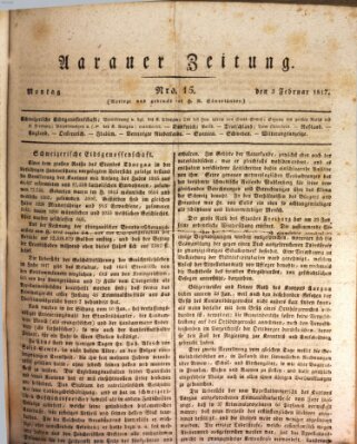 Aarauer Zeitung Montag 3. Februar 1817