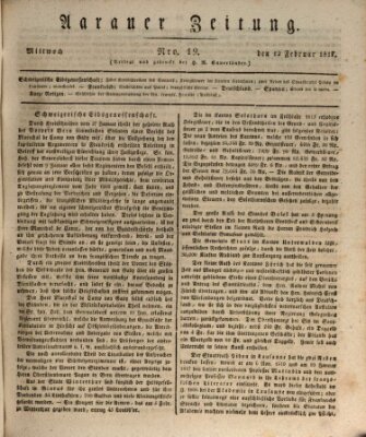 Aarauer Zeitung Mittwoch 12. Februar 1817