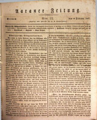 Aarauer Zeitung Donnerstag 13. Februar 1817