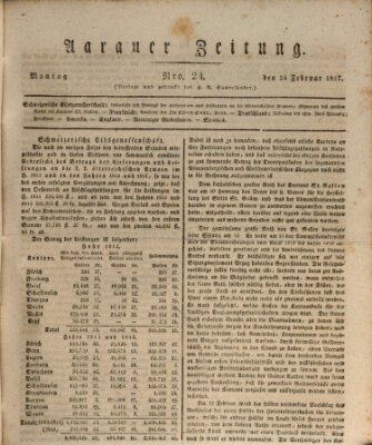 Aarauer Zeitung Montag 24. Februar 1817