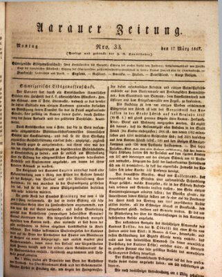 Aarauer Zeitung Montag 17. März 1817