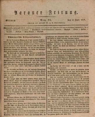 Aarauer Zeitung Mittwoch 23. Juli 1817