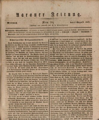 Aarauer Zeitung Mittwoch 6. August 1817