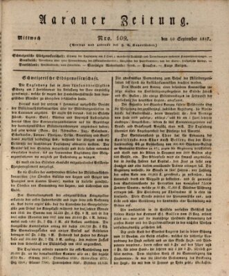 Aarauer Zeitung Mittwoch 10. September 1817