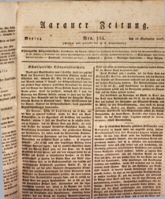 Aarauer Zeitung Montag 22. September 1817