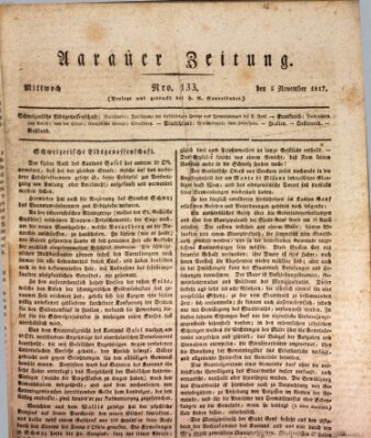 Aarauer Zeitung Mittwoch 5. November 1817