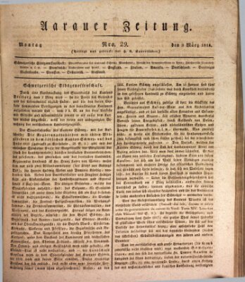 Aarauer Zeitung Montag 9. März 1818