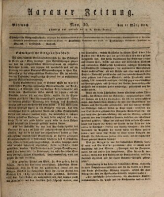 Aarauer Zeitung Mittwoch 11. März 1818