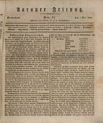 Aarauer Zeitung Samstag 9. Mai 1818