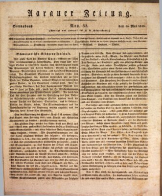Aarauer Zeitung Samstag 16. Mai 1818