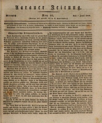 Aarauer Zeitung Mittwoch 3. Juni 1818