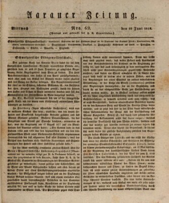 Aarauer Zeitung Mittwoch 10. Juni 1818