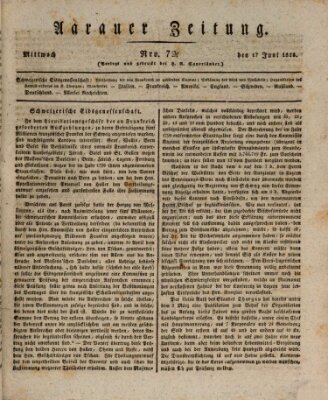 Aarauer Zeitung Mittwoch 17. Juni 1818