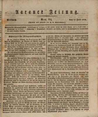 Aarauer Zeitung Mittwoch 15. Juli 1818