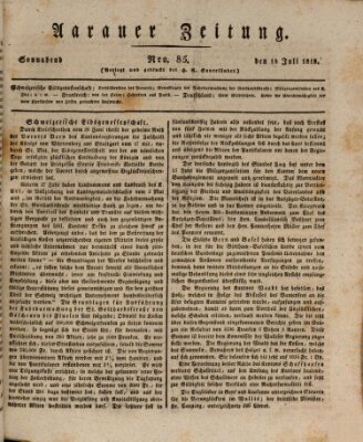 Aarauer Zeitung Samstag 18. Juli 1818