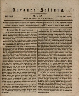 Aarauer Zeitung Mittwoch 22. Juli 1818