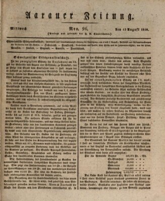 Aarauer Zeitung Mittwoch 12. August 1818