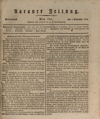 Aarauer Zeitung Samstag 5. September 1818