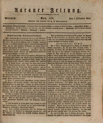 Aarauer Zeitung Mittwoch 7. Oktober 1818