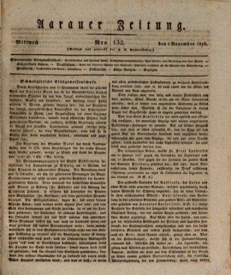 Aarauer Zeitung Mittwoch 4. November 1818