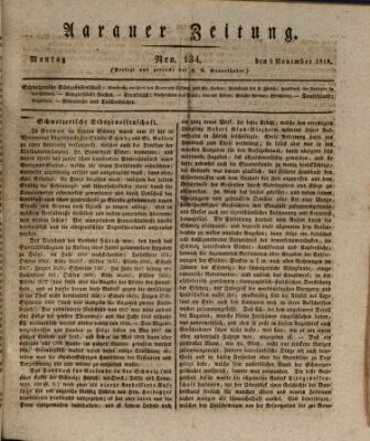 Aarauer Zeitung Montag 9. November 1818