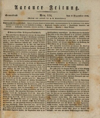 Aarauer Zeitung Samstag 26. Dezember 1818