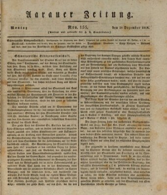 Aarauer Zeitung Montag 28. Dezember 1818