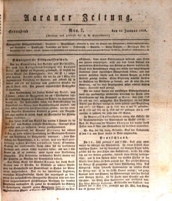 Aarauer Zeitung Samstag 16. Januar 1819