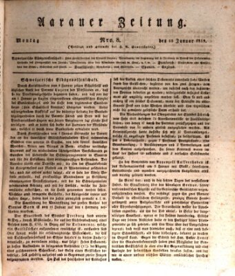 Aarauer Zeitung Montag 18. Januar 1819