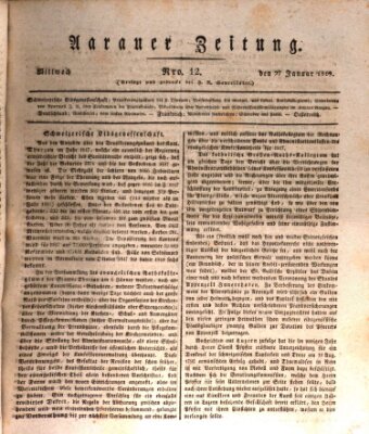 Aarauer Zeitung Mittwoch 27. Januar 1819