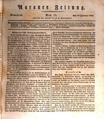 Aarauer Zeitung Samstag 30. Januar 1819