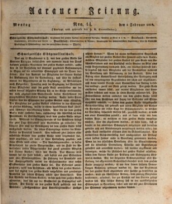 Aarauer Zeitung Montag 1. Februar 1819