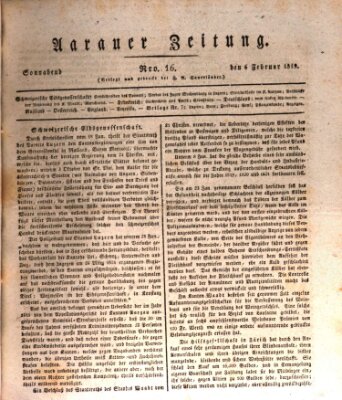 Aarauer Zeitung Samstag 6. Februar 1819