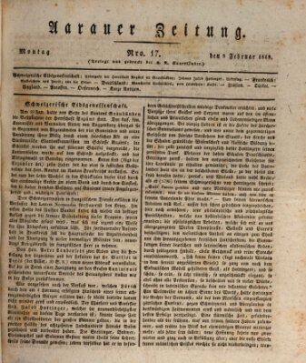 Aarauer Zeitung Montag 8. Februar 1819