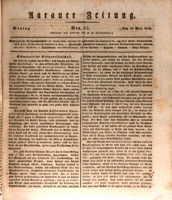 Aarauer Zeitung Montag 24. Mai 1819