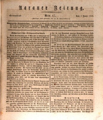 Aarauer Zeitung Samstag 5. Juni 1819